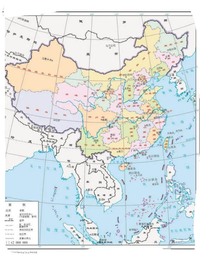 中国沿海省份地图图片