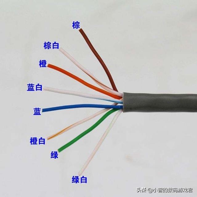 8芯网线中哪几根是有用的？