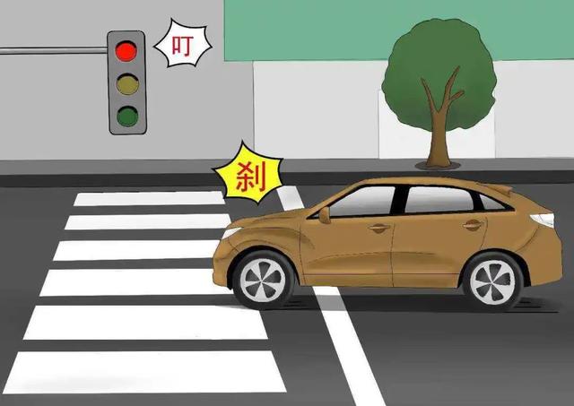 开车过红绿灯,过了斑马线才停车算闯红灯吗?会如何处罚?