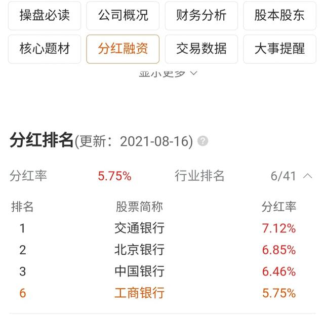 银行股的分红是不是比利率要高,投十万银行股一年分红有多少啊？