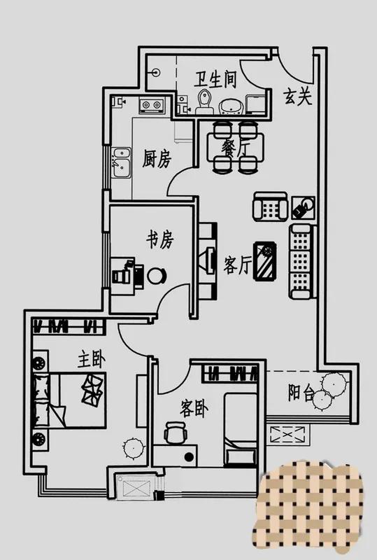 选择中户106平还是东户110平的？插图49