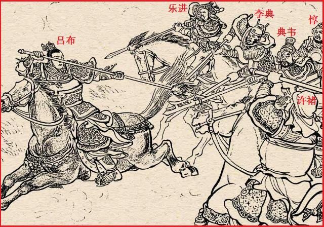 马头牌犬毒瘟灵副作用:如果张辽张郃徐晃于禁乐进五人围攻吕布，多少回合能斩了吕布？