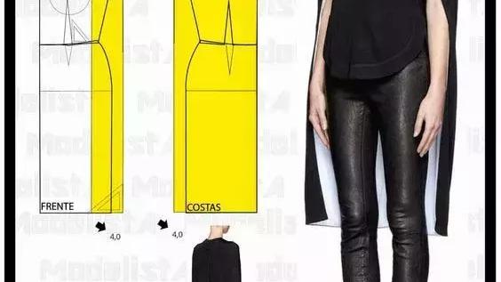 40款好看的欧美时装裁剪图分享