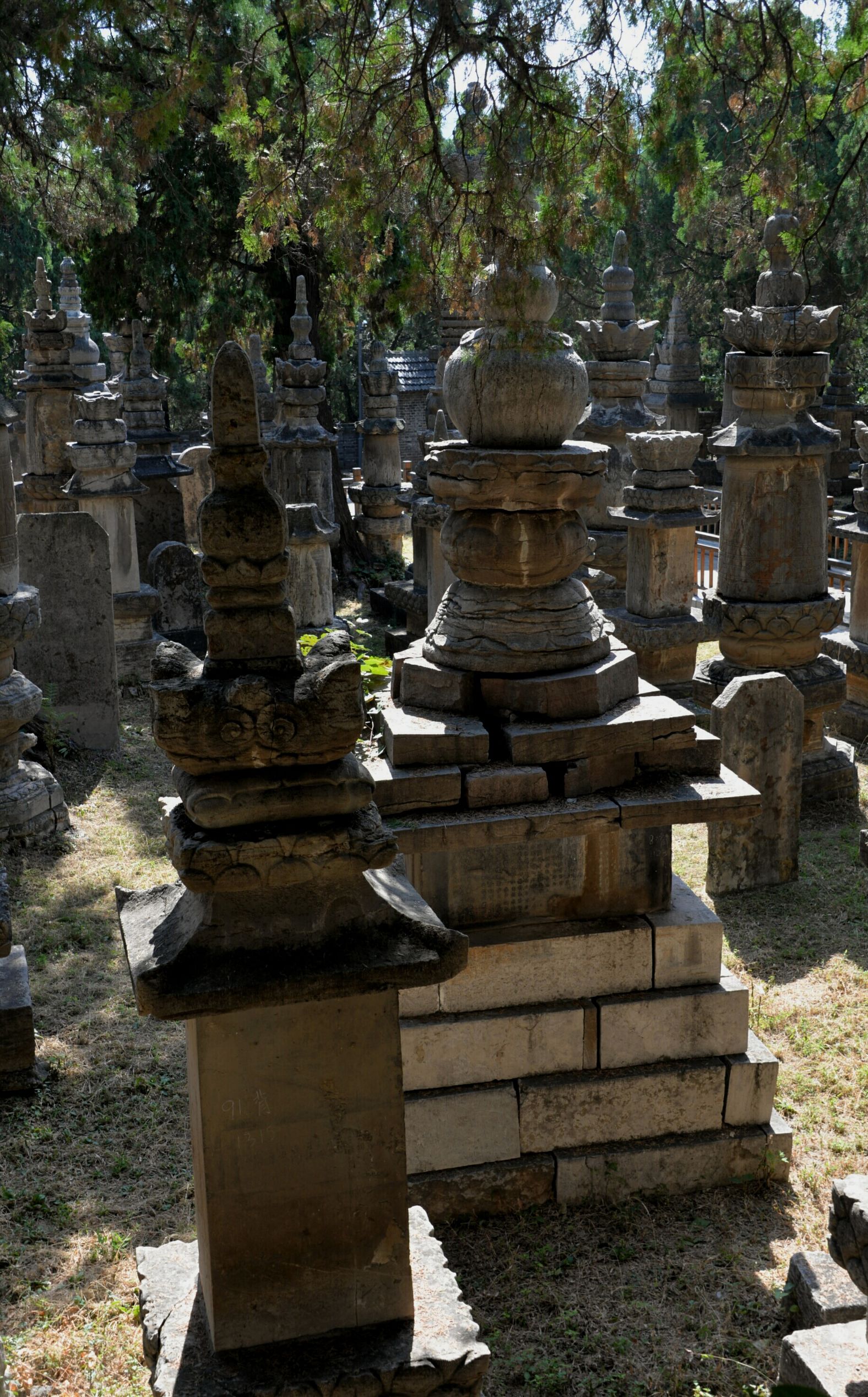 墓塔林灵岩寺历代高僧的墓地.