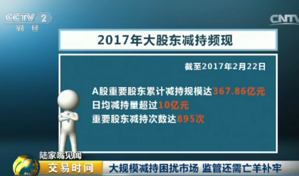 A股现“减持潮” 今年来日均减持量超十亿！