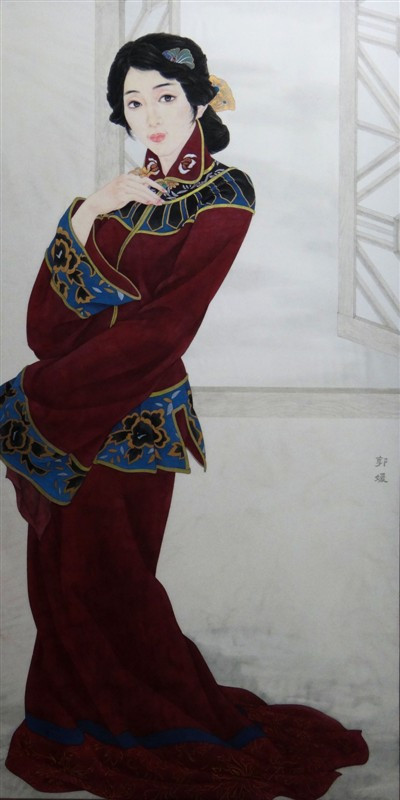 摇曳多姿，风情万种，女画家笔下的传统中国女子
