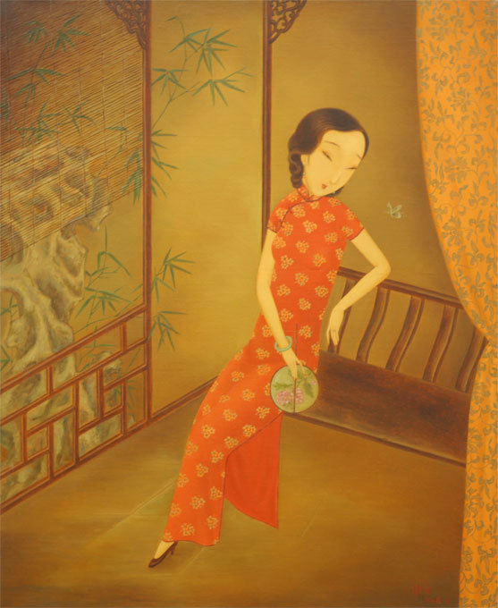 摇曳多姿，风情万种，女画家笔下的传统中国女子