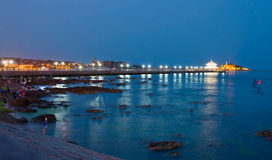 山东青岛旅游景点:青岛栈桥美丽风景组图