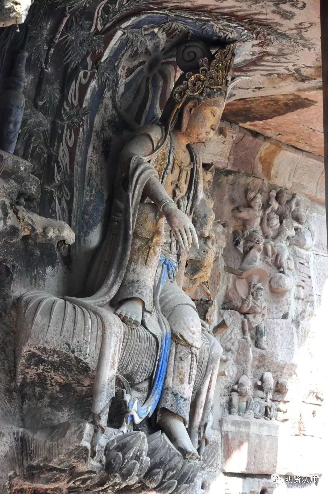 四川安岳石刻南宋水月观音菩萨像