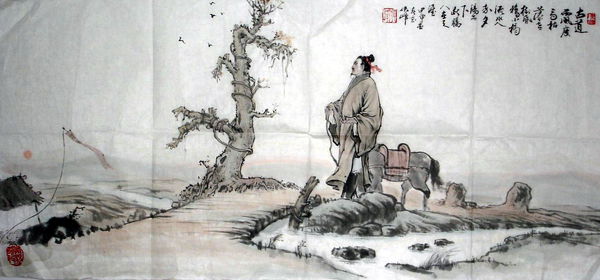 此曲以多种景物并置,组合成一幅秋郊夕照图,让天涯游子骑一匹瘦马出现
