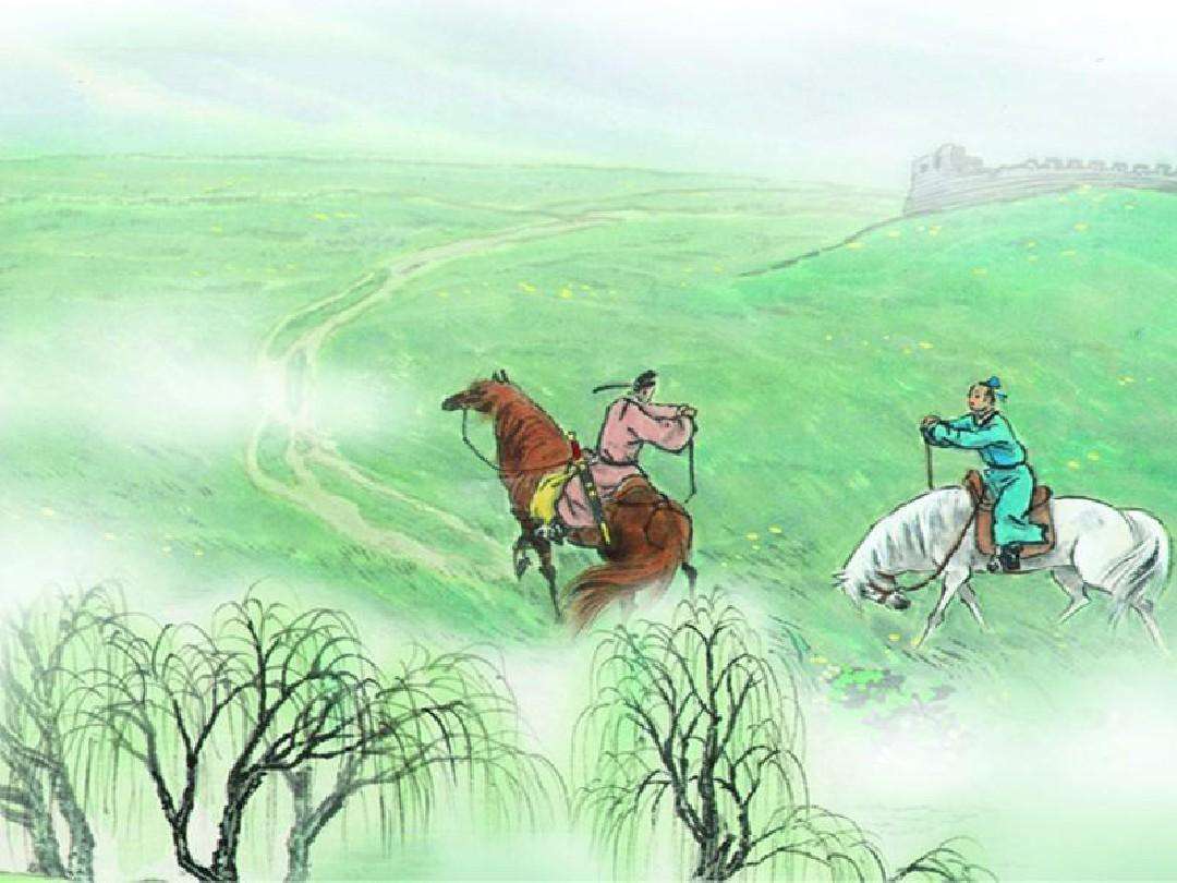 远芳侵古道,晴翠接荒城.