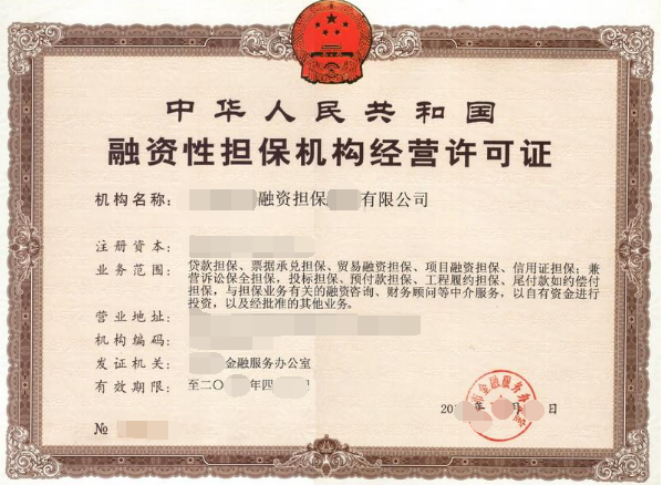 深圳融资性担保公司注册条件和流程