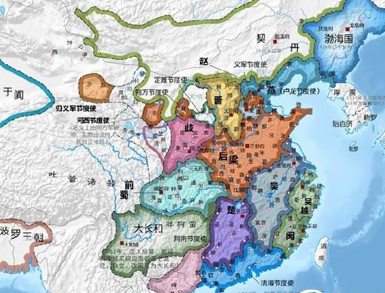 五代十国地图——图说五代十国时期中国版图