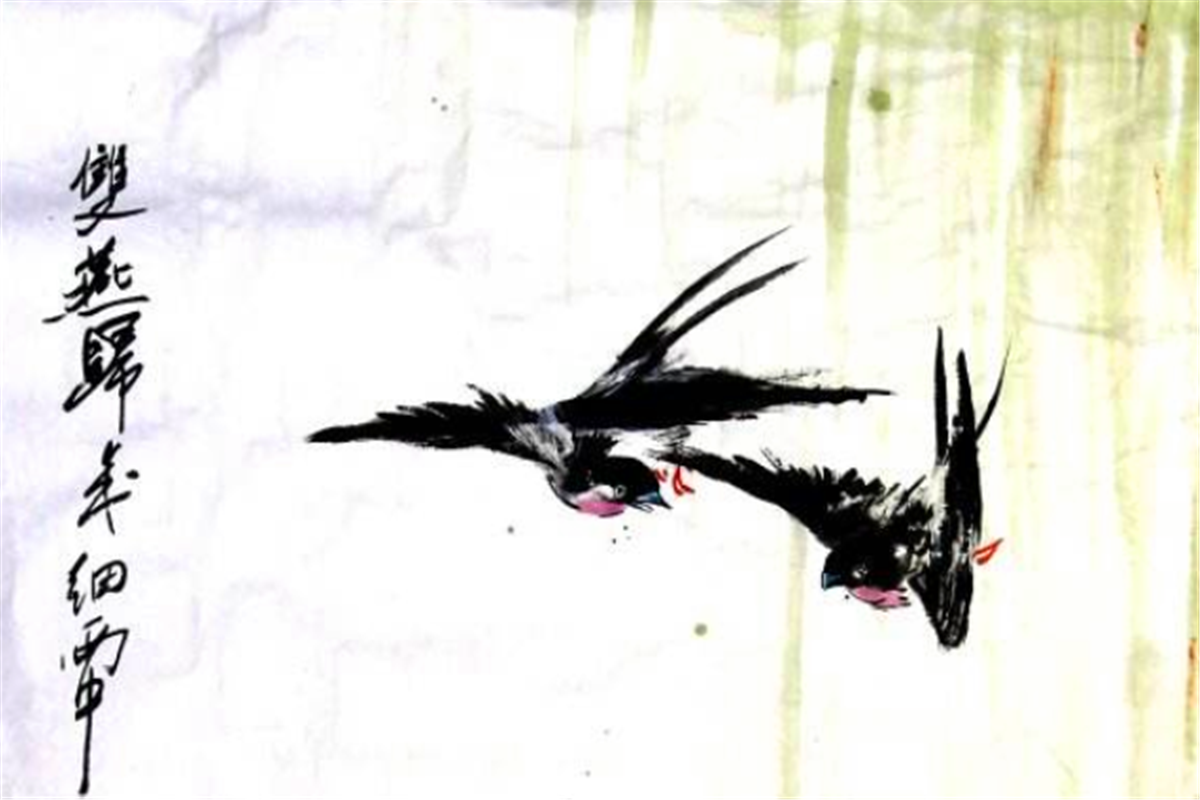 读欧阳修的《采桑子》：垂下帘栊，双燕归来细雨中
