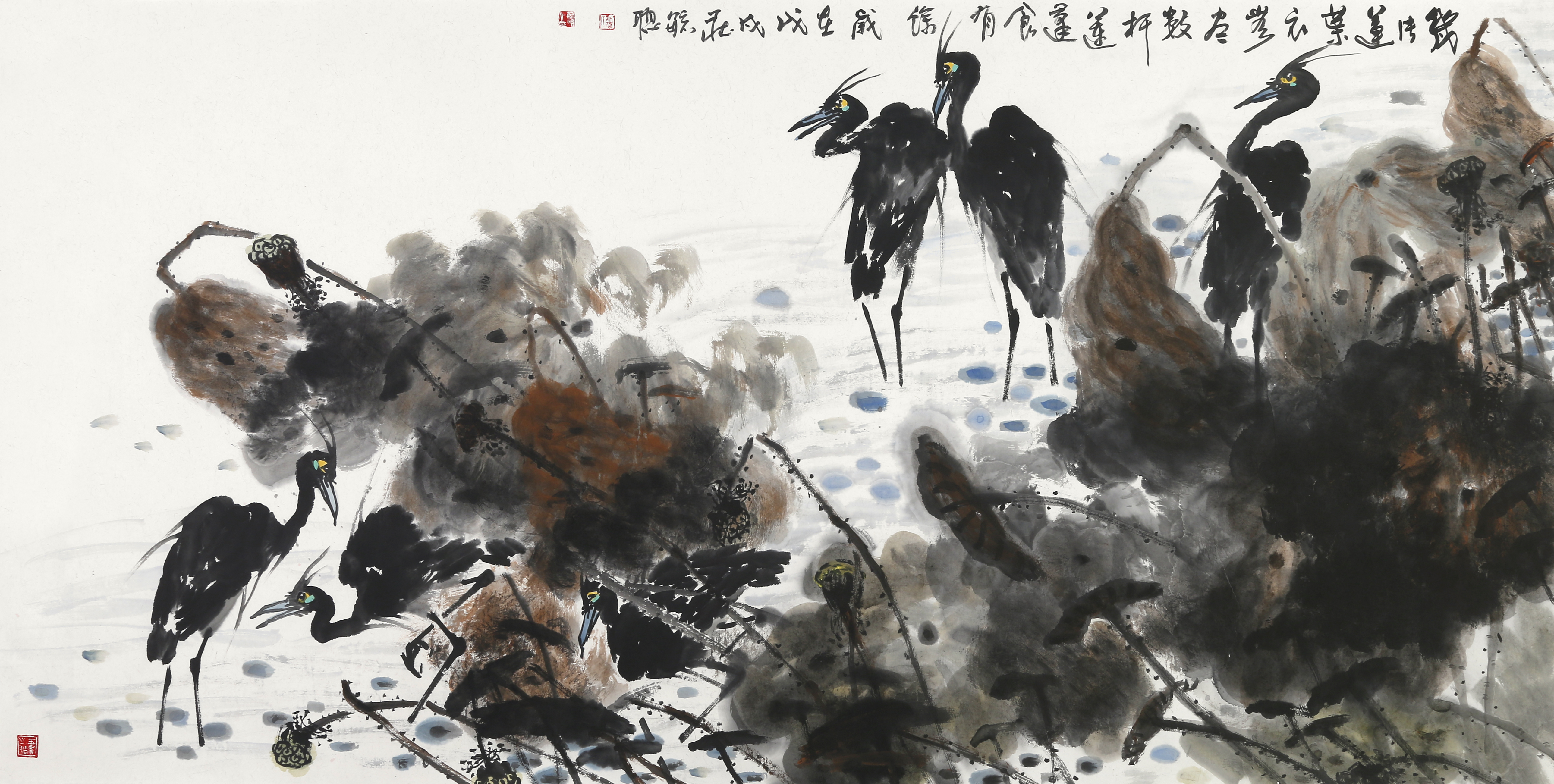 谁开创了泼墨大写意花鸟画派当代写意花鸟画大家