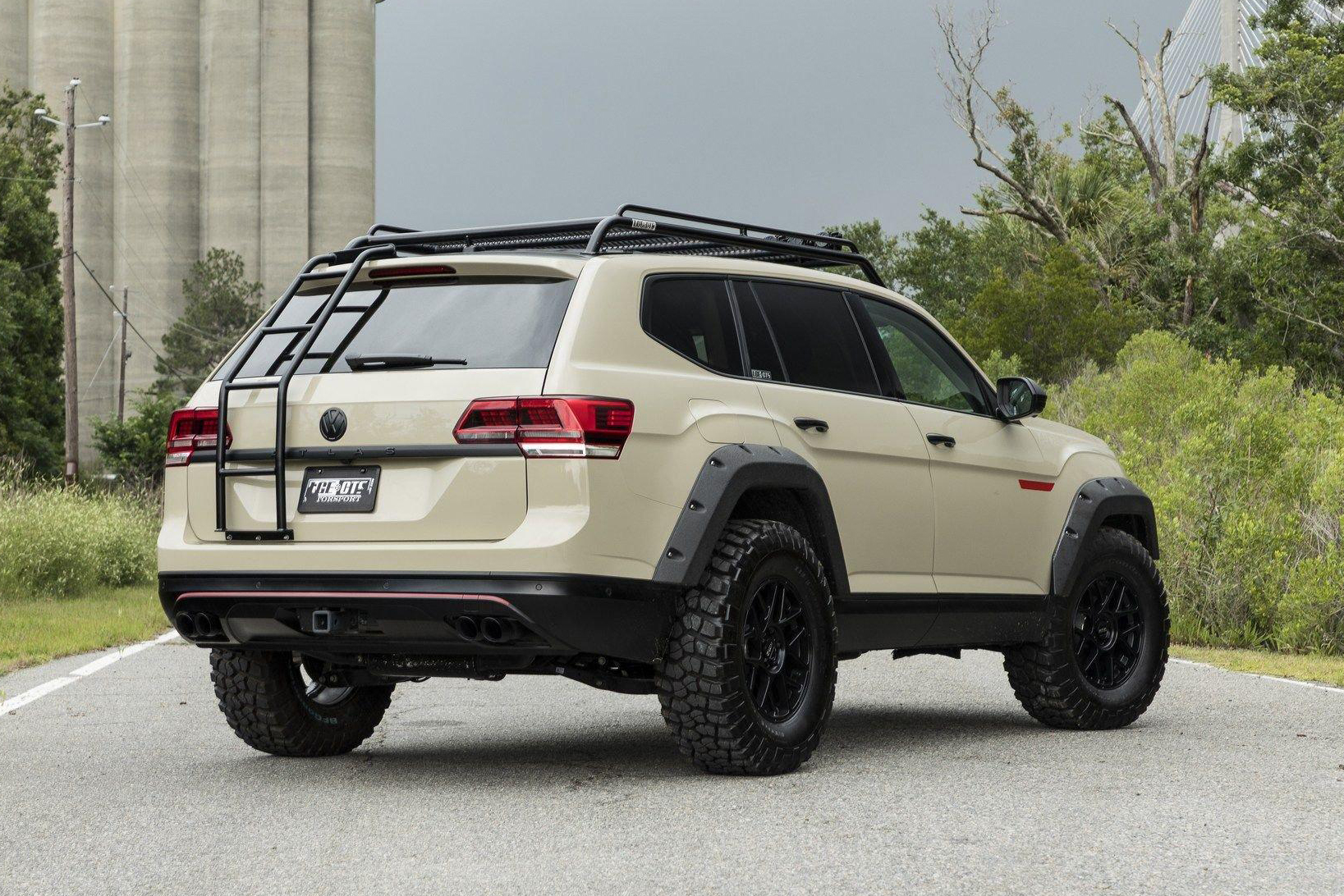 比大哥途锐还霸气的大块头,大众atlas改装后很有硬汉的感觉!