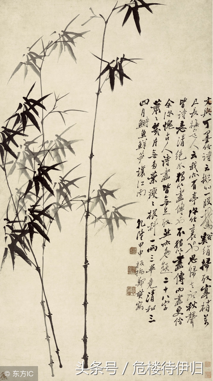 郑板桥画竹赏析郑板桥诗四十年来画竹枝