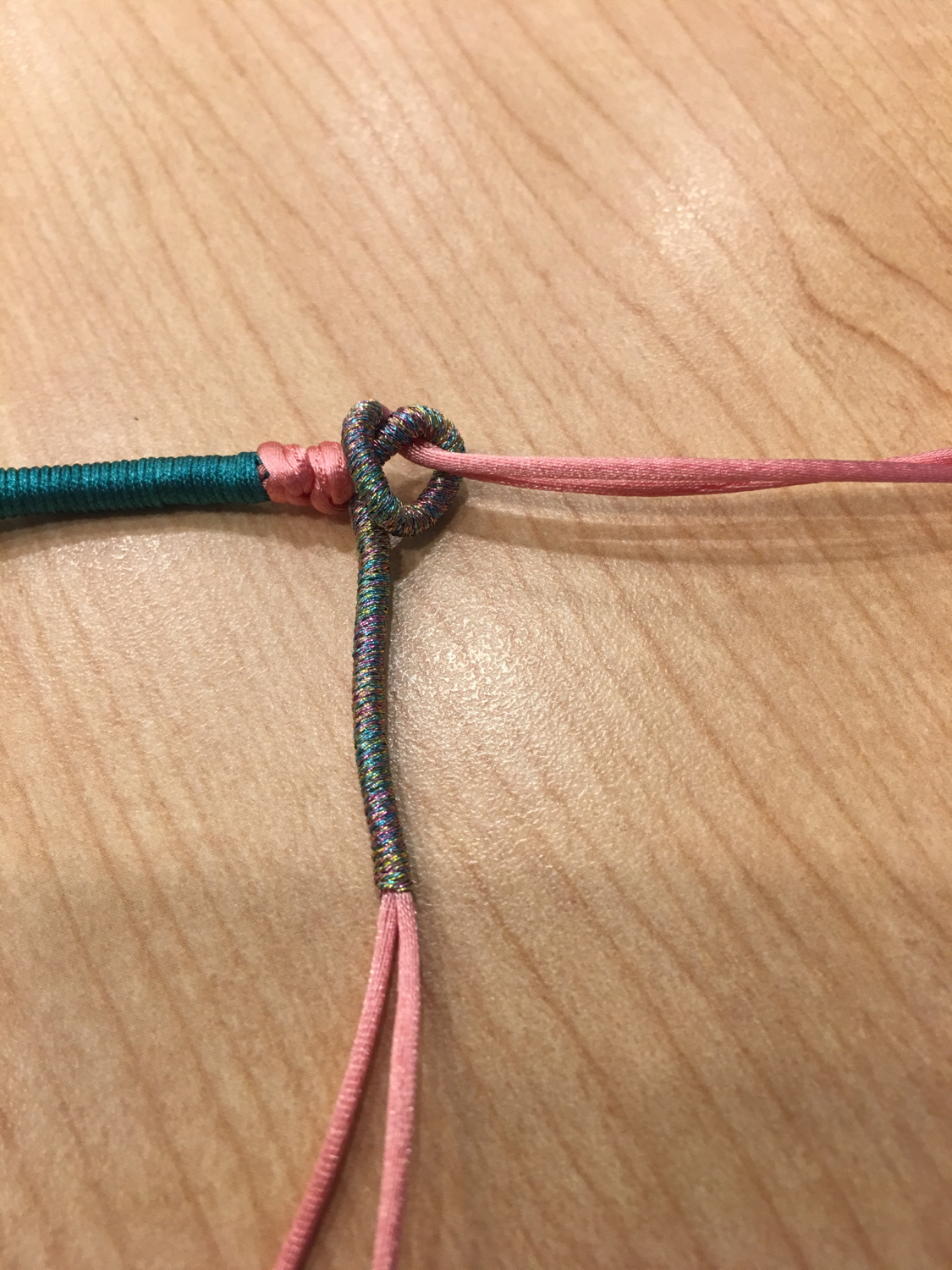 同心结红绳手链编法图解同心结手链编法视频