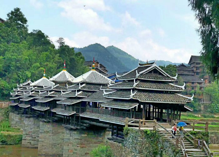 柳州三江风雨桥:风景如画,世界第一鼓楼!