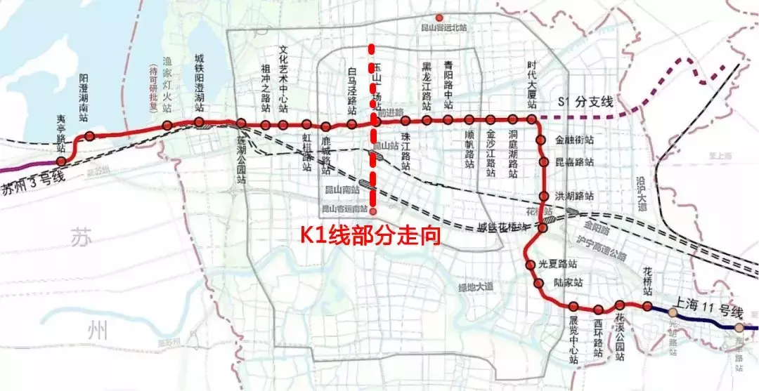 刚公示，轨交K1线被列入规划！高新区、张浦、周市……要大变