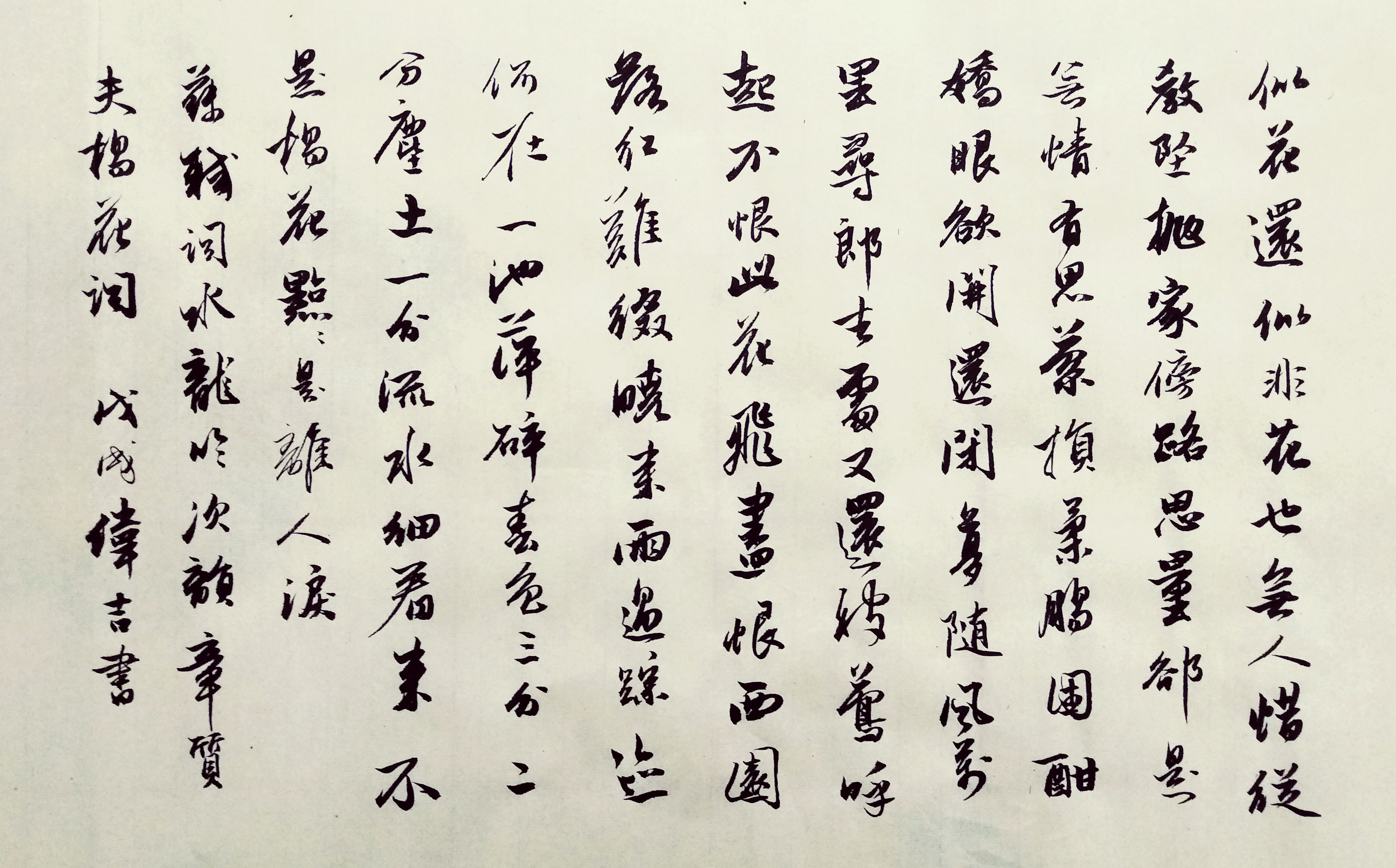 苏轼水调歌头行书书法作品水龙吟次韵章质夫杨花词是苏轼在哪儿写的