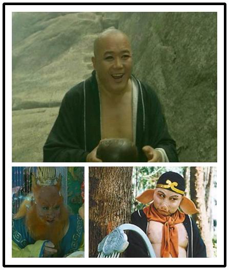 老版西游记都是一个人演多个角色,唐僧演过龙王,八戒演过强盗