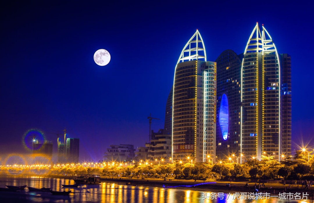 广西最值得去的旅游城市,景色优美,北海夜景(图集)