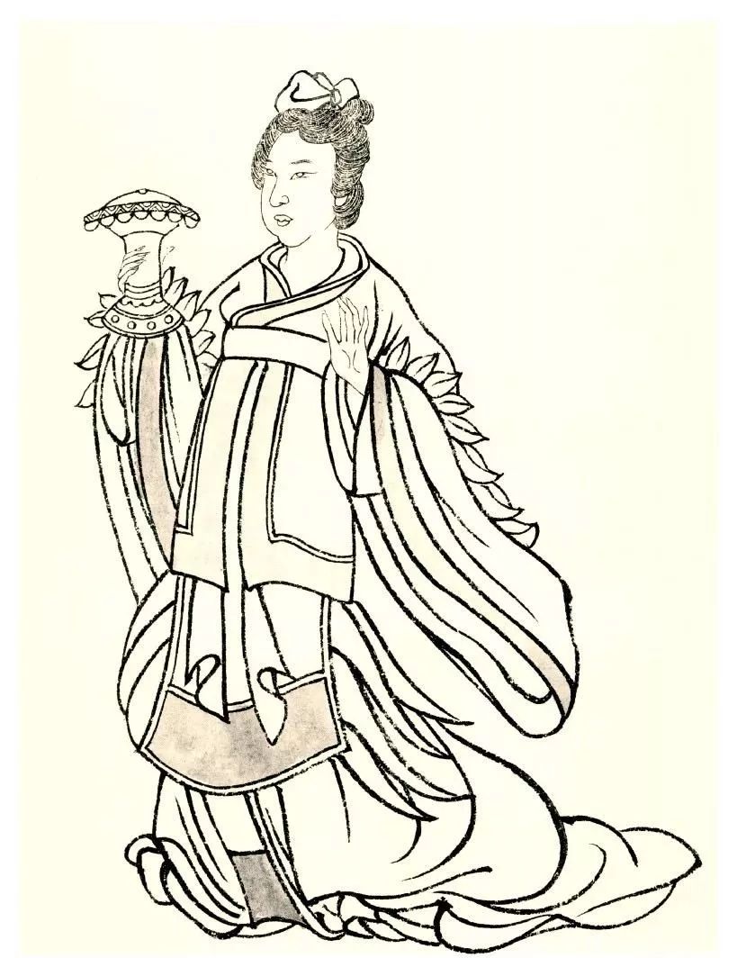 画圣|吴道子线描人物图