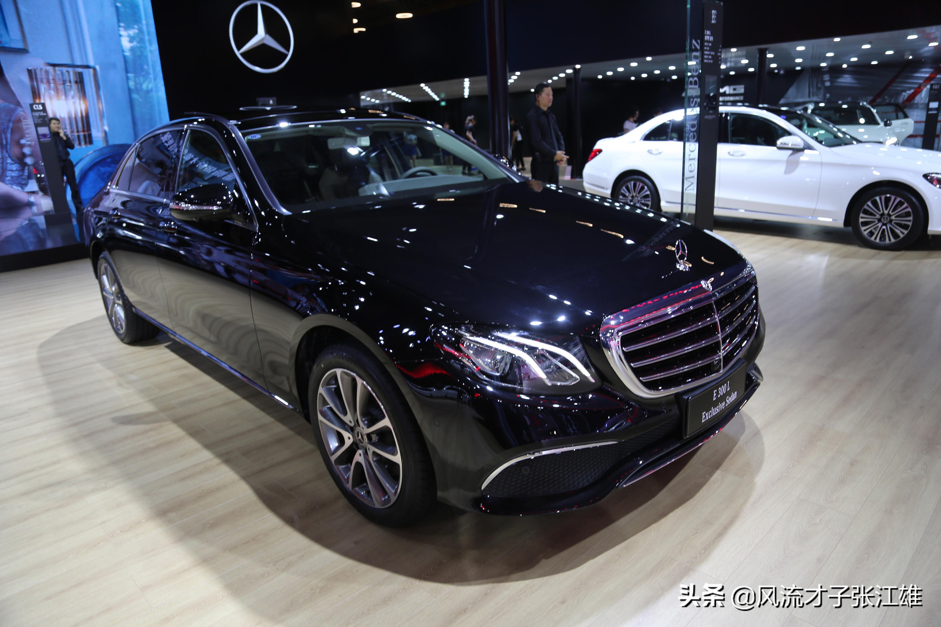 奔驰e300 l 长轴距轿车,45万级别精英座驾,车展实拍!