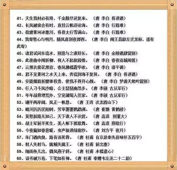 中国古诗文经典名篇160句，美诗美句，好好收藏。