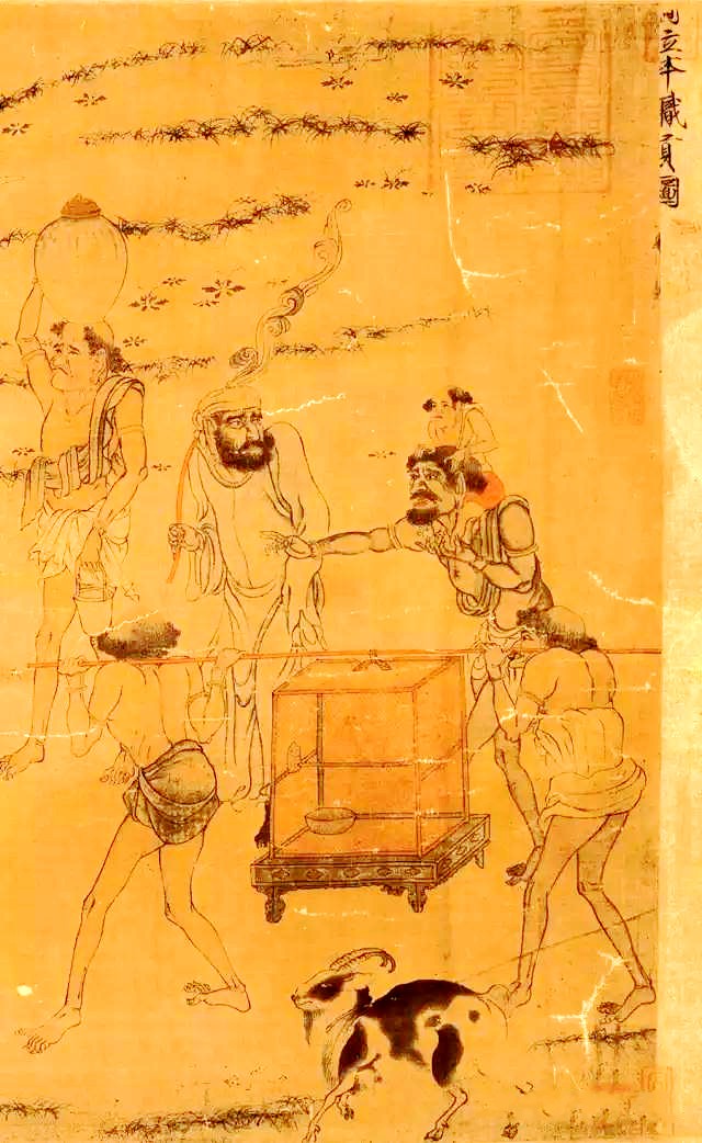 唐代阎立本的《步辇图》_唐代阎立本的步辇图赏析