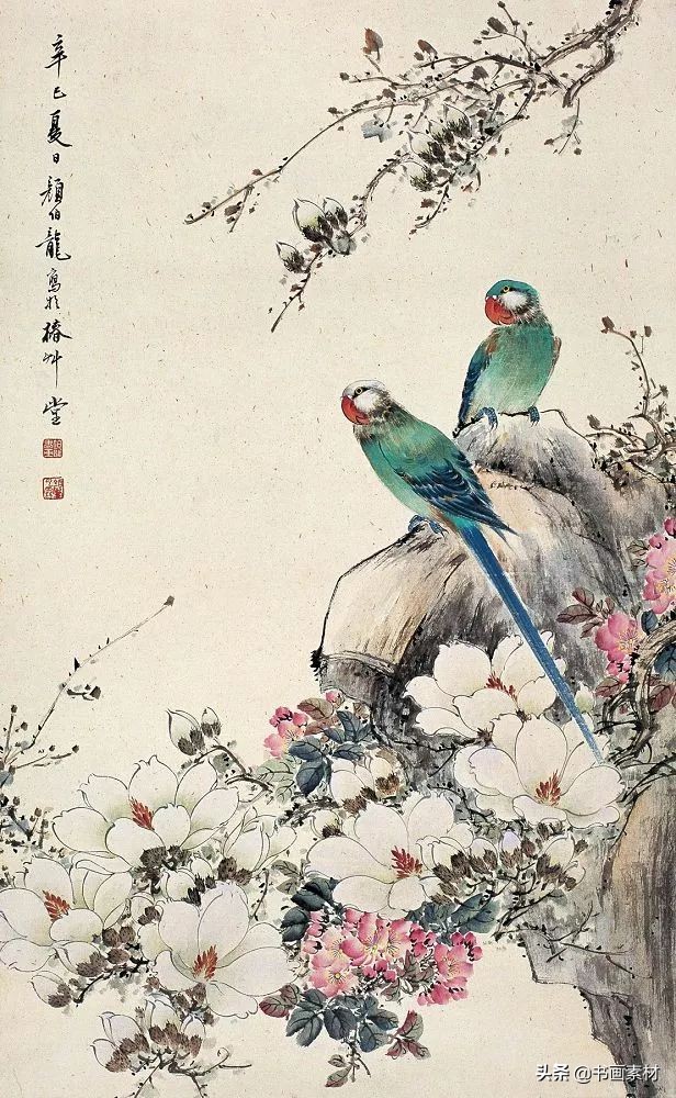 颜伯龙作品画欣赏大全颜伯龙花鸟册页