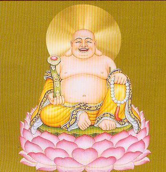 金色弥勒佛图,祝你平安快乐