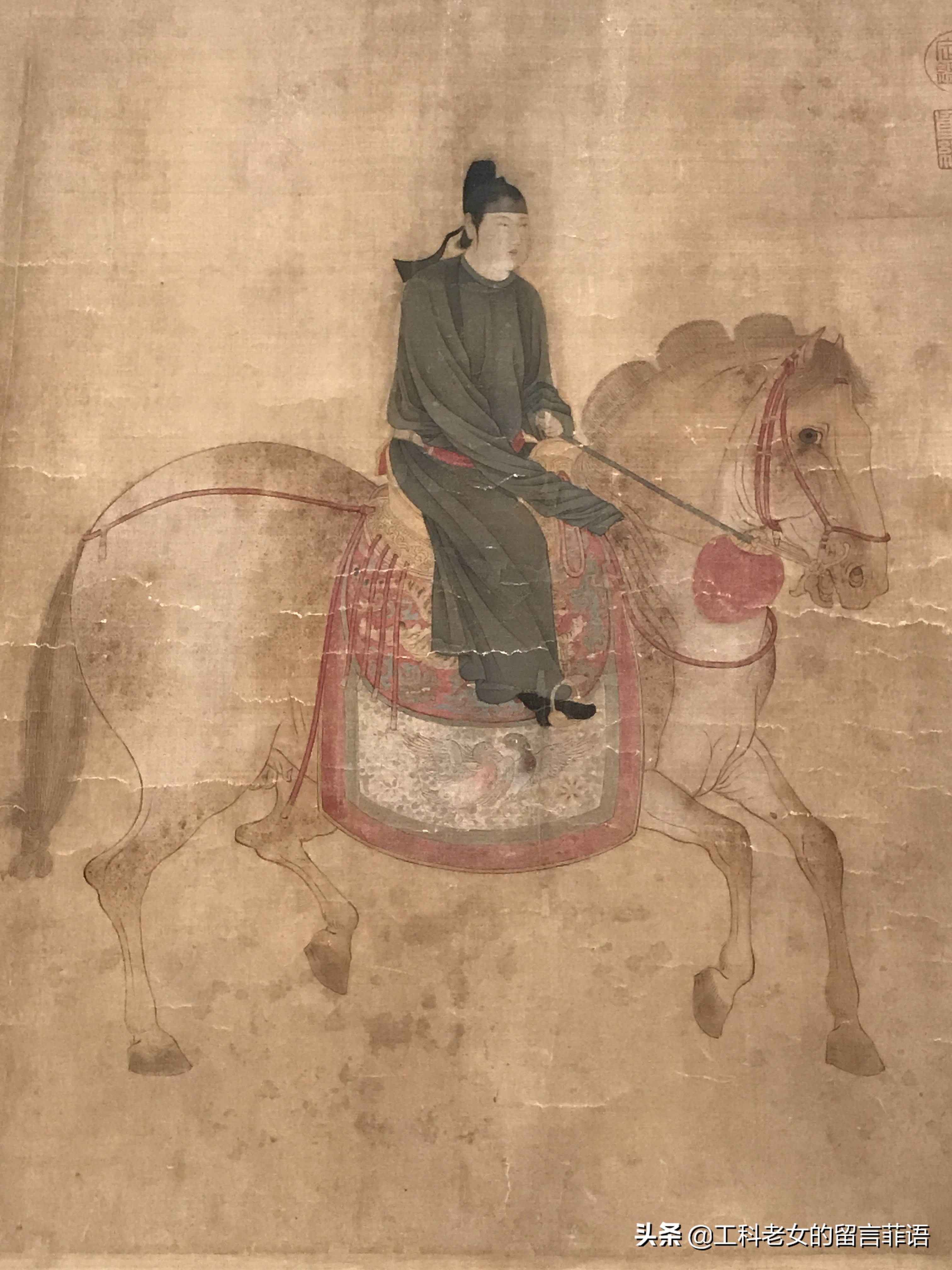 虢国夫人游春图白描虢国夫人游春图作者