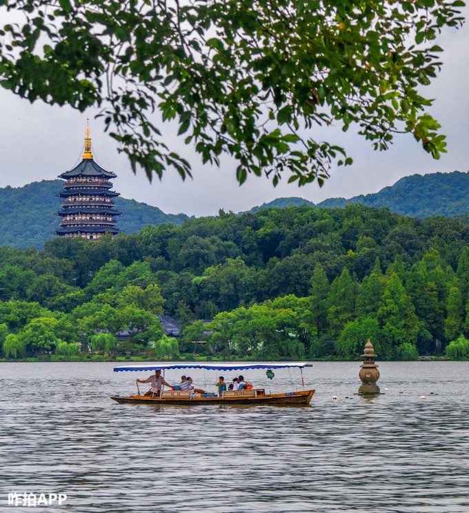 杭州西湖十大景点简图