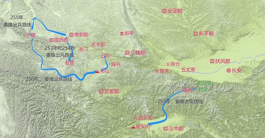 从238-253年,这段时期蒋琬,费祎主政,还能有效地控制姜维的北伐欲(这