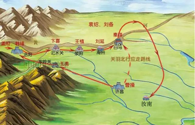 千里走单骑的关羽为什么在三国演义之中变成路痴?