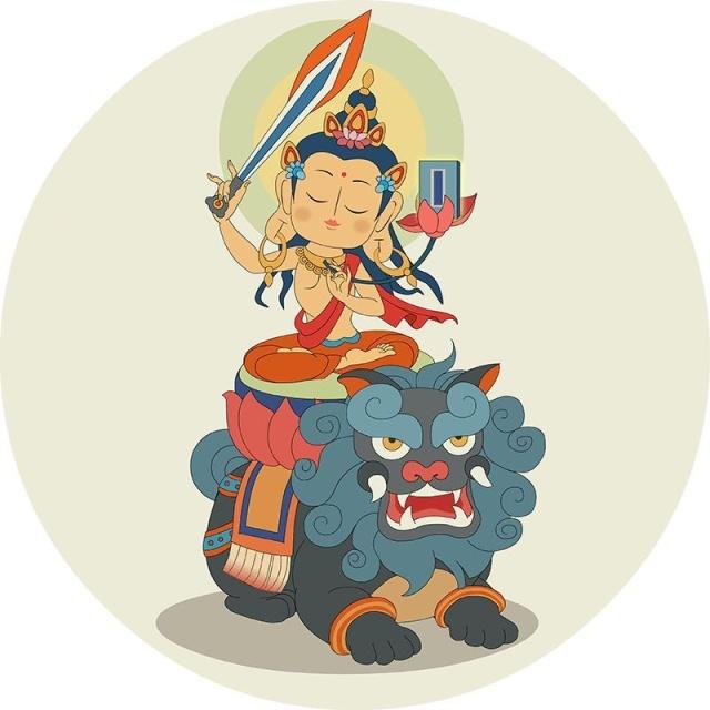 五大文殊菩萨代表的意义五色文殊菩萨各代表什么智慧