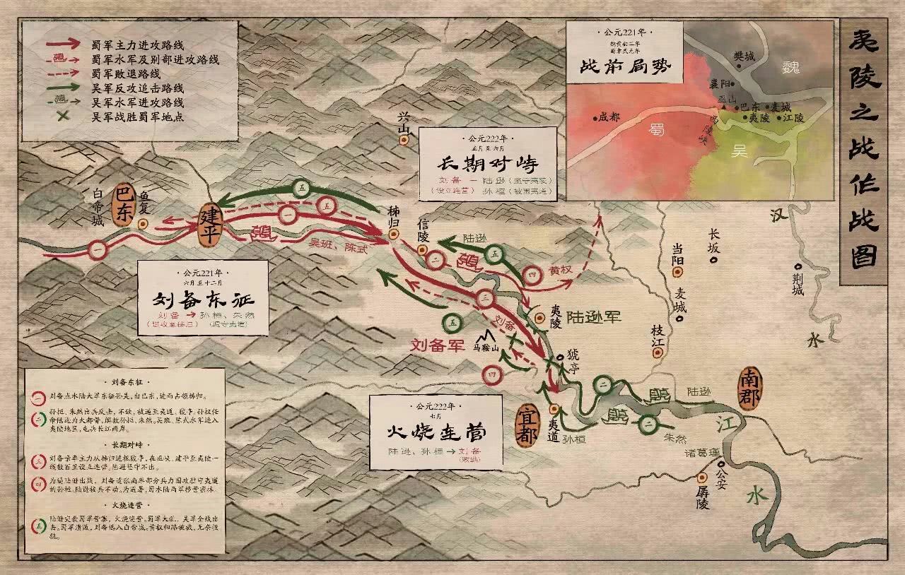 吴蜀夷陵之战：错误的时间，错误的地点，发生错误的战争