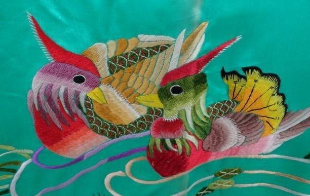 盘金绣针法金丝线刺绣教程