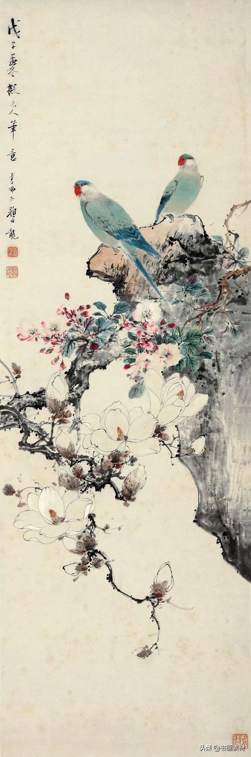 颜伯龙作品画欣赏大全颜伯龙花鸟册页