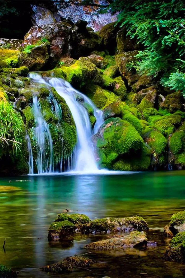 山间清泉石上流,美到心醉!