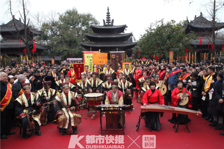 杭州钱王祠举行“正月十八祭钱王”非遗活动