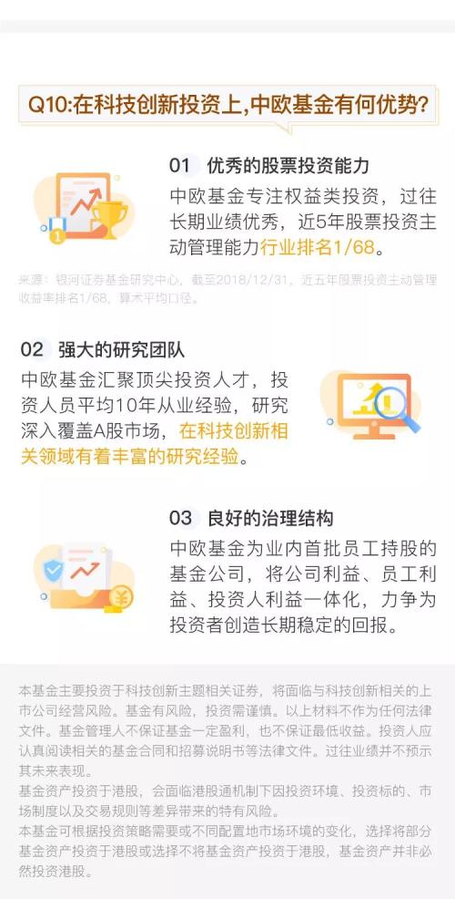 买前必看：中欧科创3年封闭混合基金10问10答