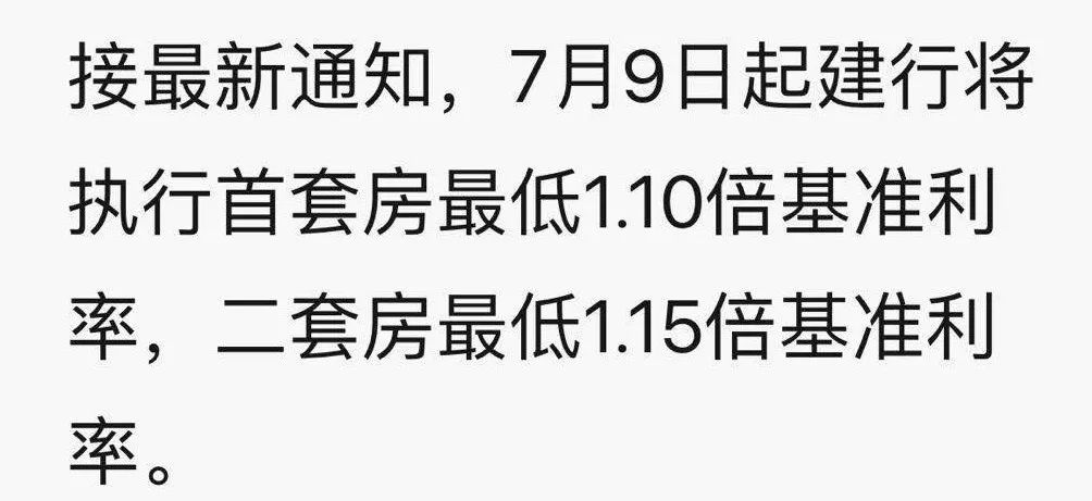 四大行房贷利率全部上调，二套房上浮15%！但还有4家银行尚未见调整