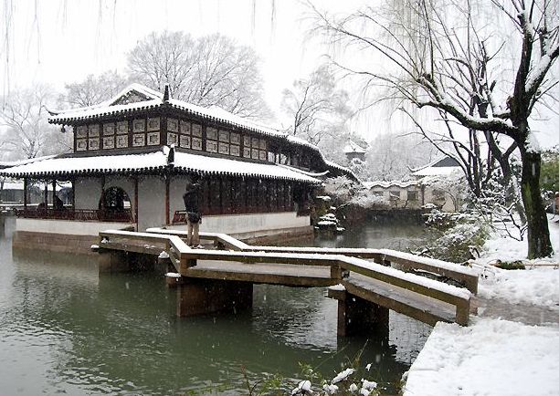 「诗词鉴赏」古诗词中的雪和桥，另一番风景！