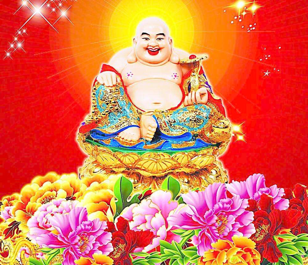 今天早上看到弥勒佛,愿你笑口常开,扫净一切烦恼及不如意