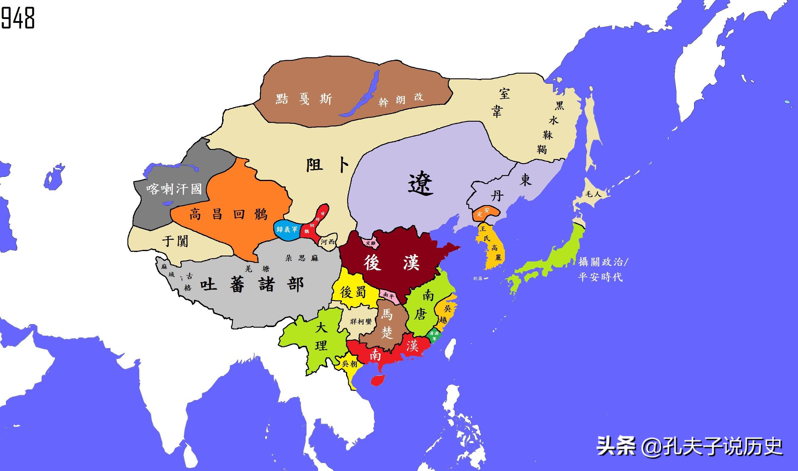 五代十国是哪五代,哪十国?究竟有多乱?