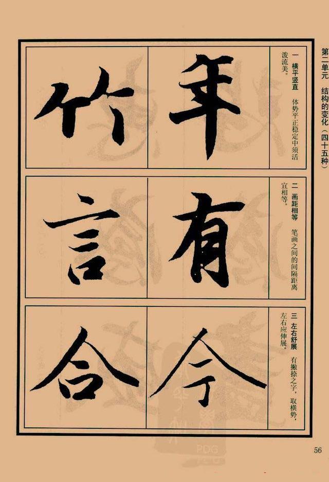 王羲之书法教程:行书字帖《兰亭序笔法详析》