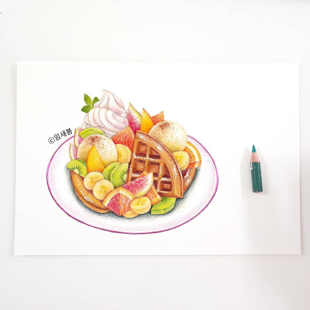 彩铅画食物图片_美食彩铅画图片大全集 - 齐齐哈尔诗词网
